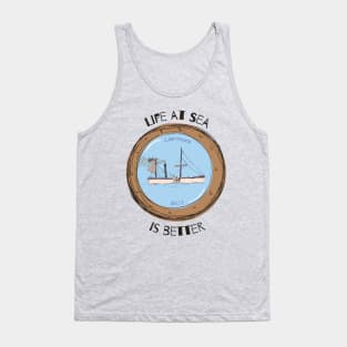 Boating lover, Vintage American Boat Clermont 1807 Tank Top